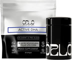 Orlo DHA Supplement 1000mg - 3X Absorption Natural Icelandic Nordic Omega 3 DHA & EPA for Brain & Eye Support – Vegan Fish Oil Alternative, No Fishy Aftertaste, 60 Easy-to-Swallow Mini Softgels & Jar