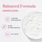 Myo-Inositol & D-Chiro Inositol for Hormone Balance for Women | Fertility, Ovarian Health & Cycle Support | Ideal 40:1 Ratio, Myoinositol 2000mg & D Chiro 50mg | Ovarian Support Vitamins | 120 Ct.