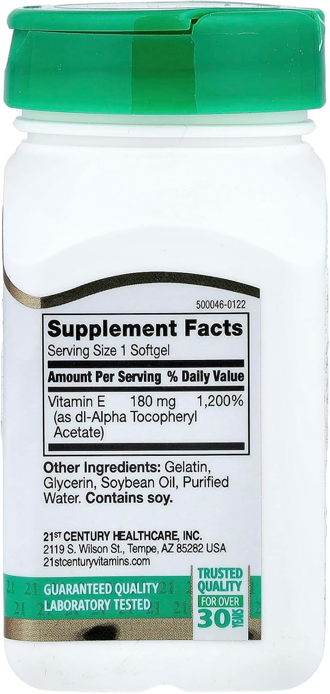 21st Century E 400 I.U. Blended Softgels, 110-Count
