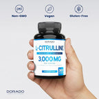 L Citrulline 3000mg Supplement (360 Capsules) Support L Arginine & Nitric Oxide Pills - L-Citrulline For Men & Women - Muscle Recovery & Pump Supplement - 3rd Party Tested, Vegan, Non-GMO - USA Made