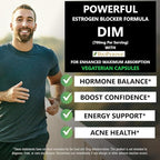 Pride Nutrition E-Block DIM Supplement 700MG Extra Strength Estrogen Blocker | Hormone Balance for Men and Women | M e n o p a u s e, Acne, Hot Flashes Relief, PCT & P r o s t a t e Support 60 Ct.