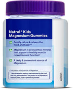 Natrol Kids Magnesium Citrate Gummies, Gently Calm & Relax Little Minds and Bodies, Plus Support Healthy Muscle Relaxation and Function, 30 Razzilicious Gummies, Up to a 30 Day Supply, (Pack of 2)