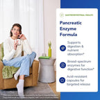 Pure Encapsulations Pancreatic Enzyme Formula - Digestive Enzymes for Digestion - Strengthens Gut Health* - Targeted Delivery Capsules - Gluten Free & Non-GMO - 60 Capsules
