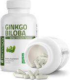 Bronson Ginkgo Biloba Extra Strength Supports Brain Function & Memory, 90 Vegetarian Capsules