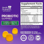 Probiotic Gummies - Advanced Multi-Strain Probiotic Formula - Gut & Digestive Health Support Gummy - Bacillus Coagulans 5 Billion CFU Per Serving, Daily Acidophilus Probiotics Supplement - 60 Gummies