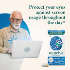 NEURIVA Brain + Eye Supplement for Memory, Focus & Concentration with Lutein & Vitamins A C E and Zinc for Eye Health & Zeaxanthin to Filter Blue Light, 30ct Capsules, (Pack of 2)