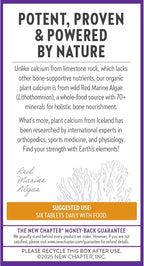 New Chapter Calcium Supplement - Bone Strength Tiny Tabs Plant-Based USDA Organic Calcium with Magnesium, Vitamin D3+K2, for Bone Health & Joint Mobility, Heart Support, 905 mg dose - 240 Tiny Tabs