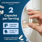 Life Enhancement High Potency 1020 mg Potassium Supplement for Muscle, Brain & Bone Health - No Additives High Absorption Elemental Potassium Supplement, Made in USA (240 Capsules – 120 Servings)