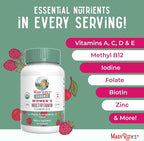 MARYRUTH'S Multivitamin Gummies for Women Ages 14+ | Immune Support | Hair & Skin Health | Reproductive Health | Vitamin A C D E B6 B12 Biotin Zinc Iodine | Organic | Vegan | Non-GMO | 60 Count