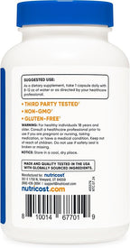 Nutricost Potassium Citrate 99mg, 240 Capsules - Gluten Free, Non-GMO