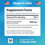 Liposomal NMNH (Dihydronicotinamide Mononucleotide) 500mg - NR Supplement Alternative - Anti Aging NAD Supplement to Boost NAD Plus Levels, Energy, Focus - High Purity 60 capsules (2 packs)
