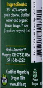 Maca Magic: 100% Organic Liquid Extract (2oz) Peruvian Premium Grade Maca - Full Spectrum Blend of Black Maca, Red Maca, Purple Maca, and Yellow Maca - Certified Organic - Raw Vegan