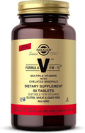 Solgar Formula VM-75, 90 Tablets - Multivitamin with Chelated Minerals - Vitamin A, B6, B12, C, D, E - Biotin, Magnesium, Calcium, Iron, Zinc - Vegan, Gluten Free, Dairy Free, Kosher - 90 Servings
