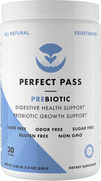 PERFECT PASS Prebiotic PHGG Partially Hydrolyzed Guar Gum 210g Powder - 100% Natural Gluten Free Non GMO - Certified Kosher Vegetarian Sugar Free