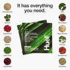 Huel Daily Greens Single Serve | Superfood Greens Powder | 91 Vitamins, Minerals, and Wholefood-Sourced Ingredients | Adaptogens, Antioxidants, Gut-Friendly Probiotics | 12 Pack