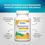 DOCTORS' PREFERRED Berberine Clinical Grade Supplement - Doctor Formulated | 1500 mg per Daily Serving | 90 Count