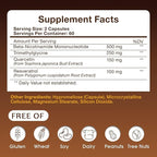 NMN Supplement 1000mg - NMN Supplement 1000mg Pure Organic, NMNH Alternative, Resveratrol Supplement, NAD+ Supplement, TMG & Quercetin for Cellular Support 120 Capsules