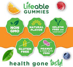 Lifeable Prenatal Multivitamin Gummies for Women | Iron, Choline & Folic Acid | Prenatal Vitamins for Pregnancy Support | Vegetarian, Non-GMO | Berry Flavor | 90 Gummies