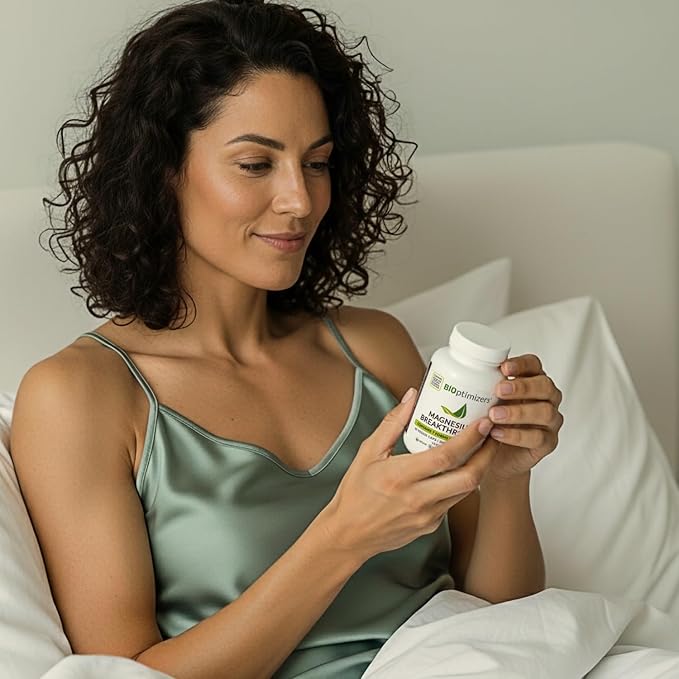 BIOptimizers Magnesium Breakthrough Supplement with 500mg - 7 Forms of Magnesium: Glycinate, Malate, Citrate, and More - Natural Support for Sleep and Cognitive Function -90 Capsules- Calming Vitamins