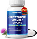 Glutathione, Vitamin C, Glycine, Alpha Lipoic Acid & Milk Thistle – Support Immunity & Radiant Skin – 150 Capsules