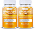 Magnesium Glycinate Gummies 1000mg, High Absorption Sugar Free Magnesium Potassium Supplement for Relaxation, Stress Relief, and Sleep Support for Adults & Kids - 180 Orange Gummies