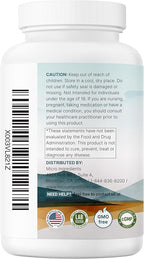 Magnesium Glycinate 500mg Per Serving, 240 Capsules | Potent Elemental Form, 100% Chelated, High Absorption | Healthy Muscle, Bones, & Mood Support Supplement | Non-GMO