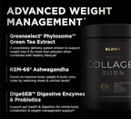 ELMNT Super Collagen Burn for Women w. Probiotics, Hyaluronic Acid, Apple C Vinegar, KSM66, Biotin+ Premium Colageno Multi Collagen Protein Powder for Weight Loss, Fat Burner, Hair, Skin+ (R-Lemonade)