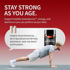 Snap Supplements Testosterone Booster for Men - Promotes Muscle Growth, Booster for Men, Enhancing Natural Energy, Stamina and Strength, 60 Capsules