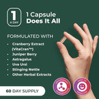 PurePremium Kidney Support Supplement – Kidney Cleanse Detox & Repair with Cranberry Extract & Astragalus - 21-in-1 Complex Supports Normal Bladder, Urinary Tract & Kidneys Health - 60 Day Supply
