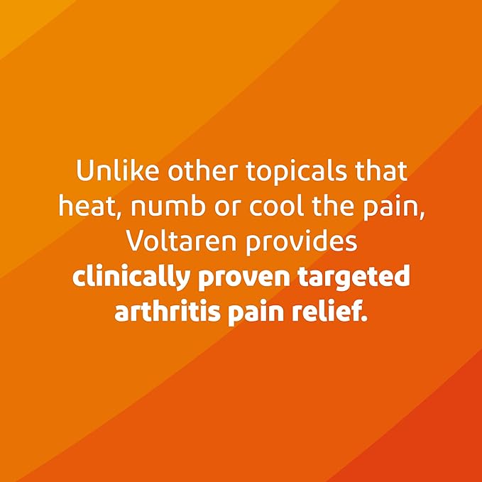Voltaren Arthritis Pain Gel for Powerful Topical Arthritis Pain Relief with Diclofenac - NEW Easy Open Cap - 100 g x 2