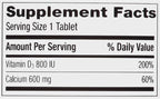 Caltrate 600 Plus D3 Calcium and Vitamin D Supplement Tablets, Bone Health Supplements for Adults - 60 Count (Pack of 4)
