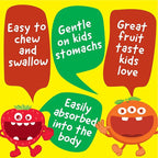 Kids Iron 10mg with Vitamin C 50mg Chewable Tablets - Tasty Natural Flavored - Vegan, Vegetarian, GMO-Free, Nut Free - Dietary Iron Supplement - Blood Formation for Children - 120 Chewables