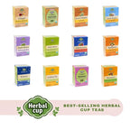 Herbal Cup Ayurveda Maca Tea, Organic Ashwagandha, No Caffeine Herbal Teas (16 Count, Pack of 3)