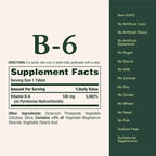 Nature's Bounty Vitamin B6 100mg Tablets - Supports Energy Metabolism & Nervous System Health, 100 Ct