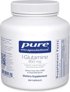 Pure Encapsulations L-Glutamine 850 mg | Supplement for Immune and Digestive Support, Gut Health and Lining Repair, Metabolism Boost, and Muscle Support* | 250 Capsules