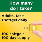 Nature Made Vitamin E 400 IU Softgels 267 mg d-Alpha, Dietary Supplement for Antioxidant and Skin Support, 100 Softgels, 100 Day Supply