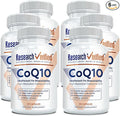 Research Verified CoQ10-100% Pure Extra Strength 300mg CoQ10 – Improved Absorption and Bioavailability with Bioperine - Boost Antioxidant Levels, Improve Cardiovascular Health, 360 Vegan Capsules