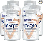 Research Verified CoQ10-100% Pure Extra Strength 300mg CoQ10 – Improved Absorption and Bioavailability with Bioperine - Boost Antioxidant Levels, Improve Cardiovascular Health, 360 Vegan Capsules