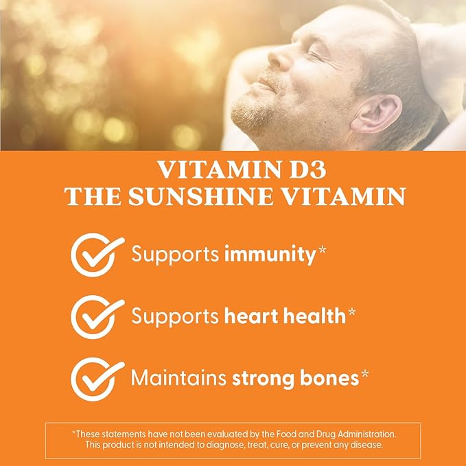 Doctor's Best Vitamin D3 5000 IU Softgels for Men & Women - Vitamin D Supplement for Immune System & Heart Health Support, 125 mcg per Serving, VIT D 3, Non GMO, Gluten Free, Soy Free - 360 Softgels