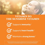Doctor's Best Vitamin D3 2000 IU Softgels for Men & Women - Vitamin D Supplement for Immune System & Heart Health Support, 50 mcg per Serving, Vit D 3, Non GMO, Gluten & Soy Free - 180 Veggie Softgels