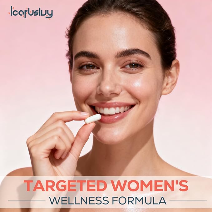 IcarusIvy 2000MG NAD Supplements for Women, NMN Alternative, Female Liposomal NAD+, with Ashwagandha, Berberine HCL, Ginkgo Biloba & Black Cohosh, Women Focused Formula, 180 Capsules