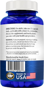CoQ10 200mg Capsules | Vegan Friendly Coenzyme Q10 200mg from Easy Absorption Ubiquinone Supplement for Skin Heart and Energy Support | Made in The USA in cGMP Facilities (200 Servings)
