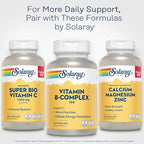 SOLARAY Vitamin B Complex 100mg - Cellular Energy, Nerve and Heart Health Support - Supplies All 8 B Complex Vitamins - Vitamin B12, B1, B2, B3, B6, Niacin, Folic Acid and Biotin - Vegan, 100 Servings