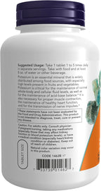 Now Foods Potassium Gluconate 99 Milligrams - 250 Tablets