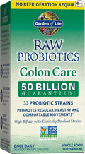 Garden of Life Probiotics for Women & Men-Raw Probiotics Colon Care 50 Billion CFU and Enzymes, Shelf Stable Once Daily Acidophilus Probiotic for Regularity & Immune Health, 30 Capsules(Pack of 6)