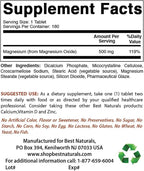 Best Naturals Alpha Lipoic Acid 600 mg & Magnesium Oxide 500 mg