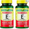Vitamin E 670mg (1,000 IU) Extra Strength – 60 Softgels, Natural d-Alpha Vitamin E Supplement, Daily Vitamina E 1000 IU for Wellness (Pack of 2)