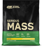 Optimum Nutrition Serious Mass, Weight Gainer Protein Powder, Mass Gainer, Vitamin C and Zinc for Immune Support, Creatine, Banana,(Packaging May Vary) 12 Pound (Pack of 2)
