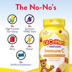 L’il Critters Immune C Daily Gummy Supplement Vitamin for Kids, for Vitamin C, D and Zinc for Immune Support, Orange, Lemon, Strawberry and Cherry Flavors, 190 Gummies (Packaging May Vary)