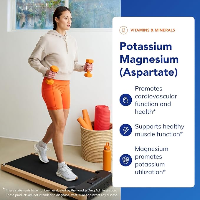 Pure Encapsulations Potassium Magnesium (Aspartate) | Supplement to Support Heart, Muscular, Bone, and Nerve Health* | 180 Capsules